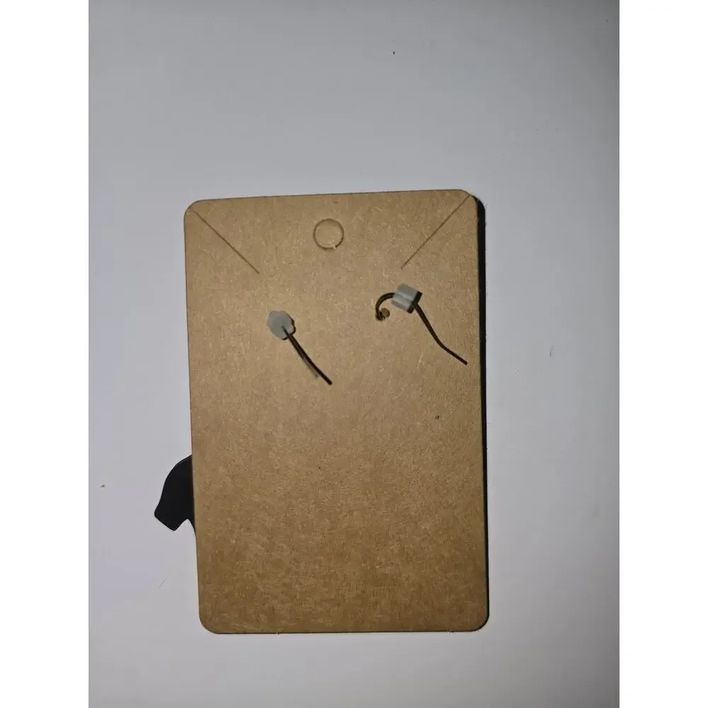 Cowgirl boots earrings black wooden laser cut hook earrings - Picture 4 of 4